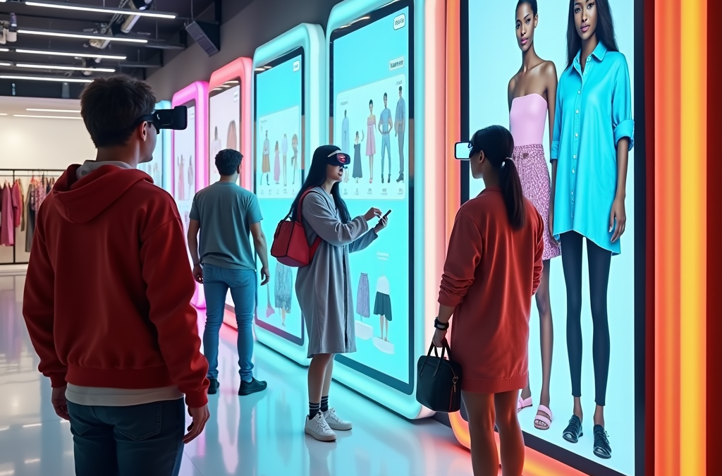 What is the role of AR in retail shopping experiences?